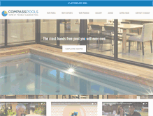 Tablet Screenshot of compasspools.com.au